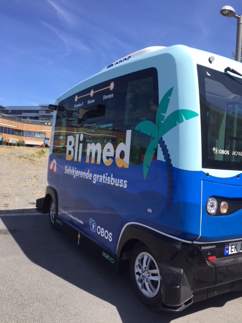 Pilot – autonom buss på Fornebu