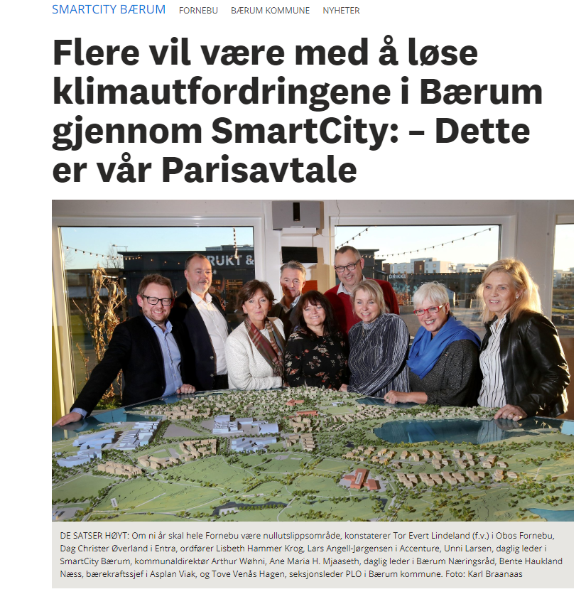 SmartCity Bærum gjennom 10 år